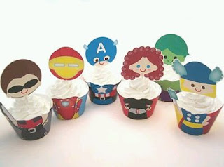 Cupcakes Los Vengadores para Fiestas Infantiles