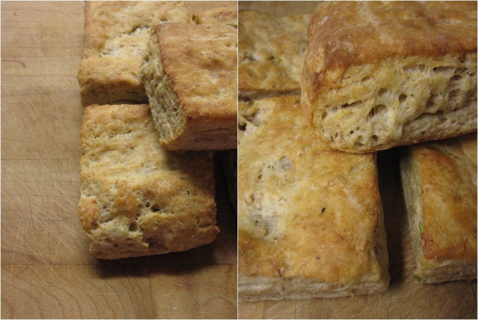 Edible biology Green onion, dill and yogurt biscuits with eggs and avocado