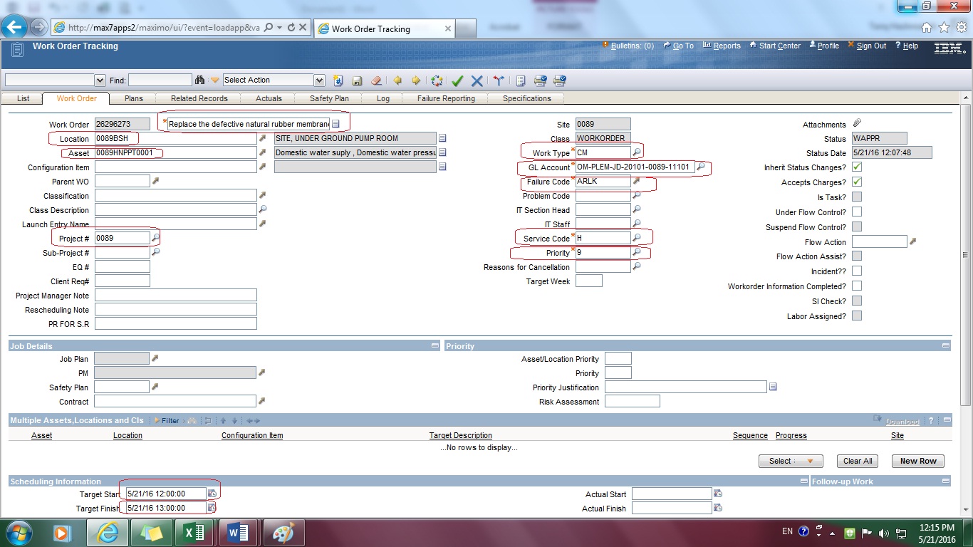 THG Technology Making Work Order In Maximo thg-technology-making-work-order-in-maximo