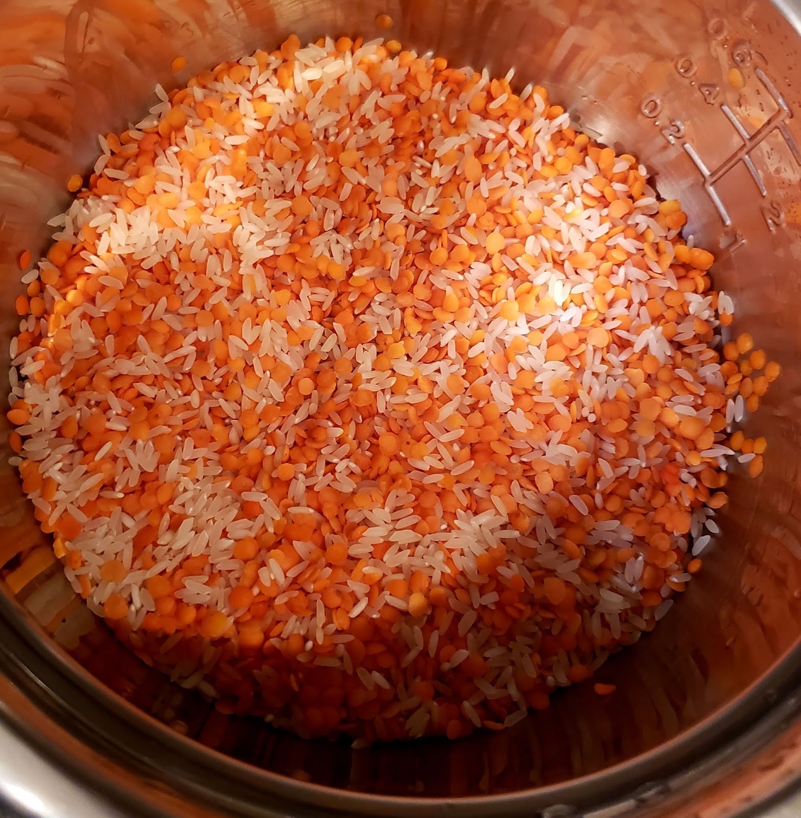 Masoor Dal Kichidi (In Rice Cooker)