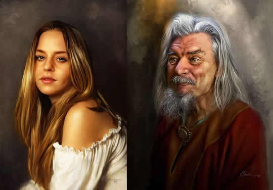 Pinturas a óleo - realistas - por Odwin Rensen - 02