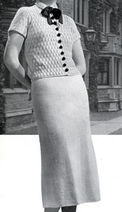The Vintage Pattern Files: Free 1930's Knitting Pattern - Campus 2 Piece Velveen Suit The Vintage Pattern Files: Free 1930's Knitting Pattern - Campus 2 Piece Velveen Suit