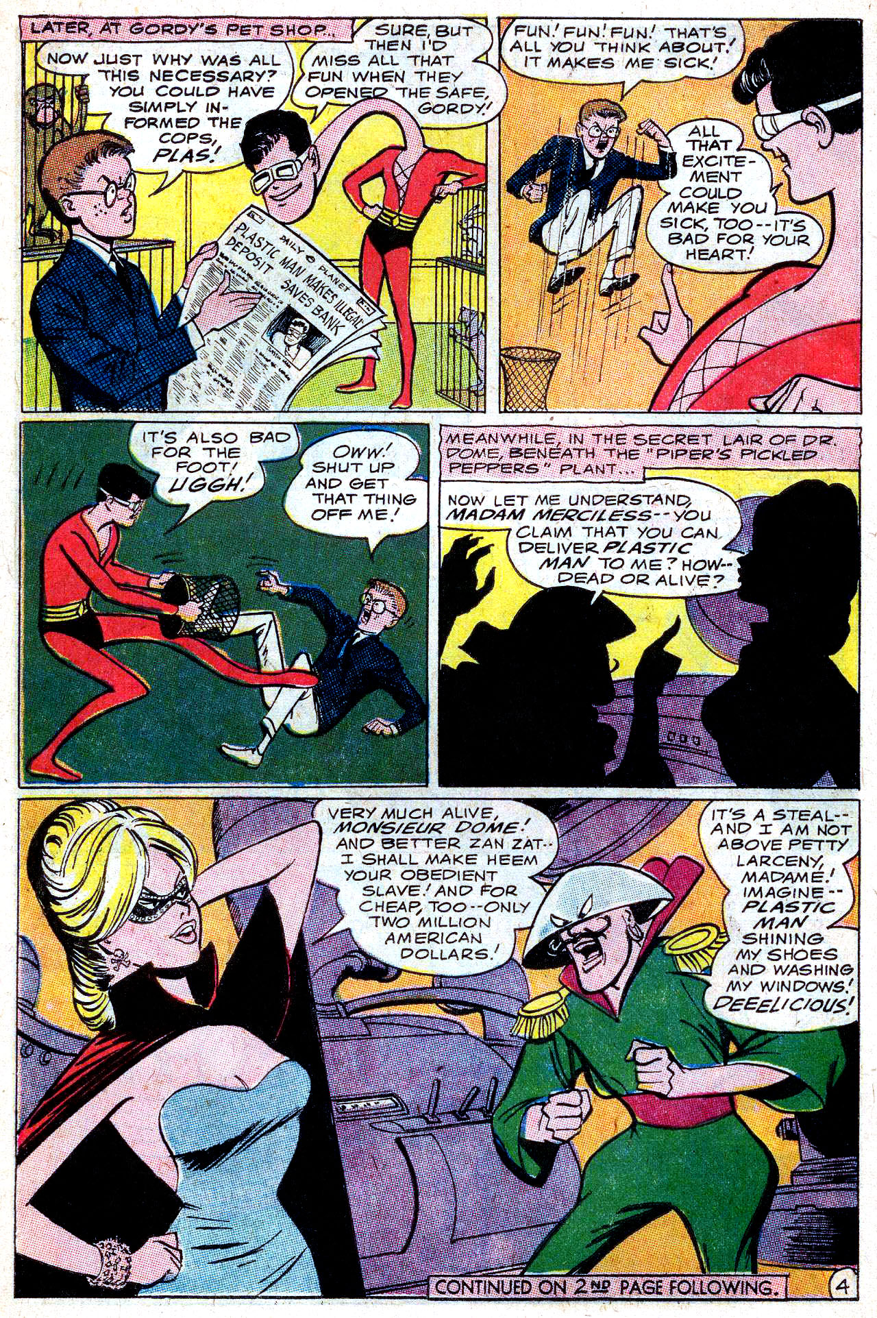 Read online Plastic Man (1966) comic -  Issue #4 - 5