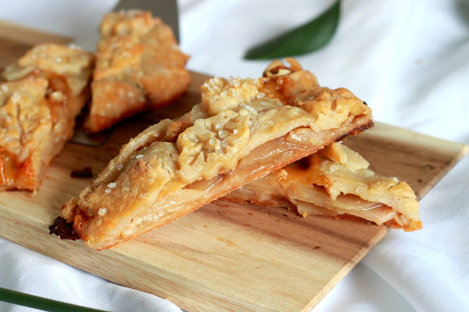 Feeding My Addiction Gluten Free Caramelized Pear and Havarti Pastry