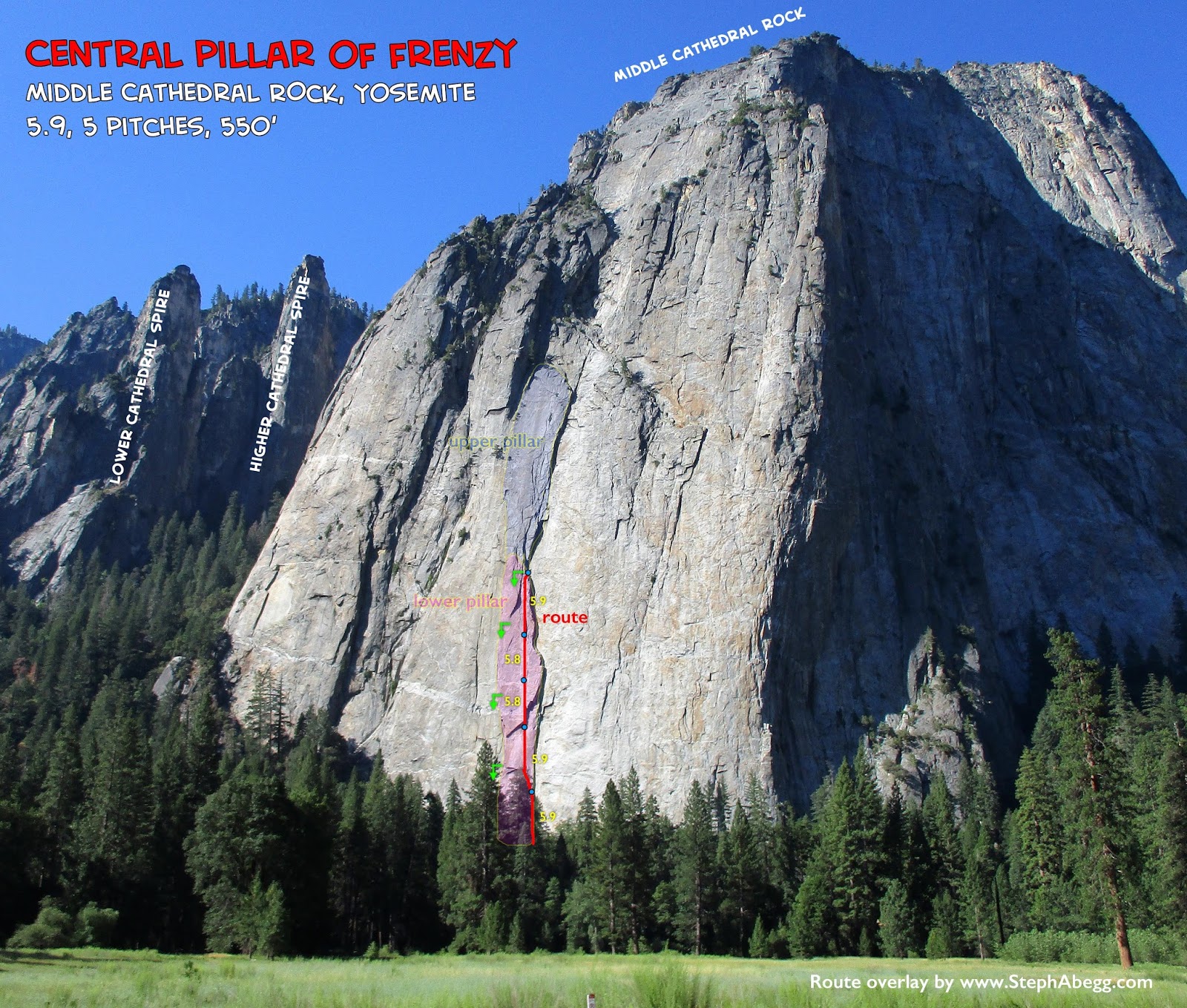 Fresno Climber In the Valley Central Pillar of Frenzy