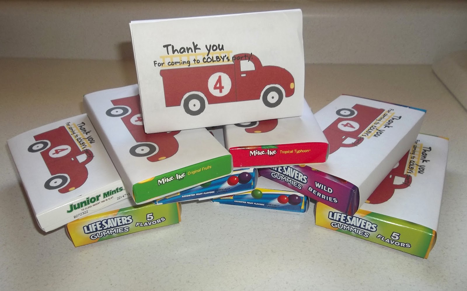 The Brown Eyes Have It: Fire truck birthday party