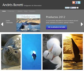 Andrés Bonetti renueva su pagina web y promociona su blog