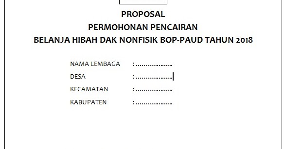 Format Terbaru Tawaran Pencairan Dana Bop Paud Tahun 2018 Blog Anak Usia Dini Format Terbaru Tawaran Pencairan Dana Bop Paud Tahun 2018 Blog Anak Usia Dini