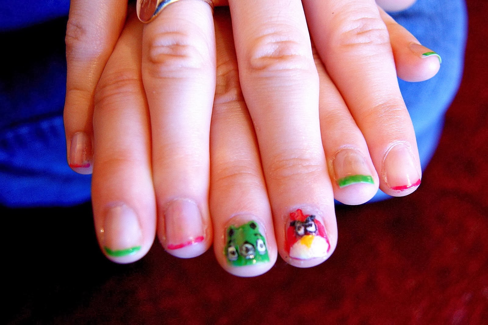 Cute Angry Birds Nail Art - wide 1