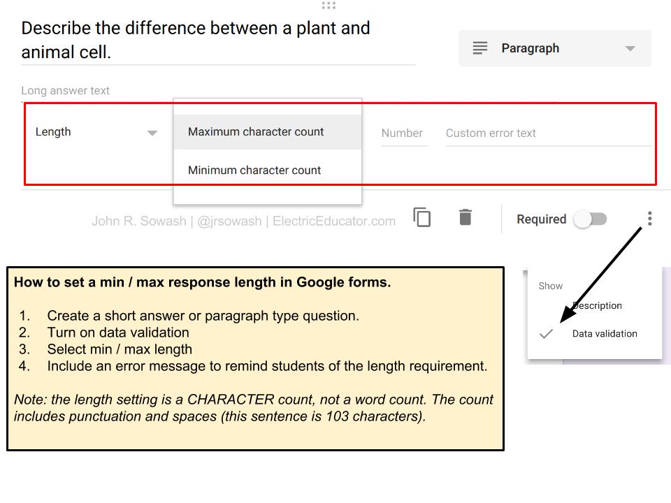 How to set character limit and maxlength