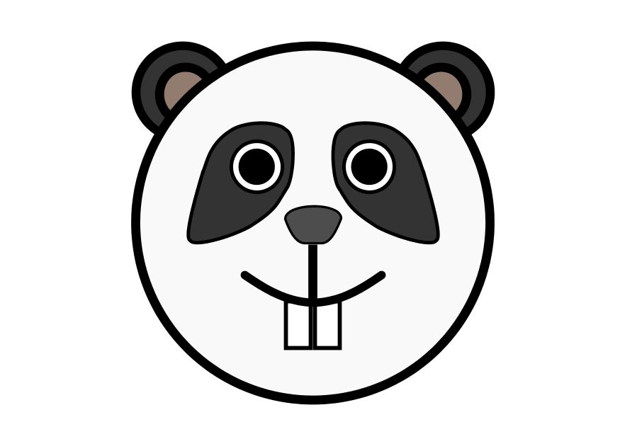 panda face coloring pages - photo #1