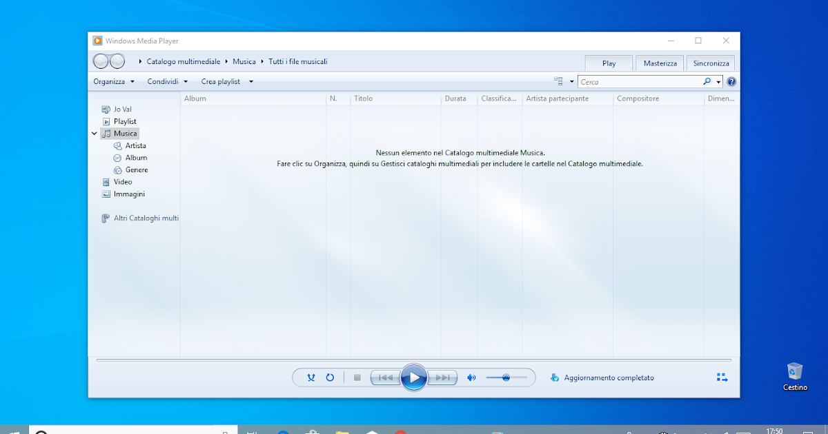 [Fix] Windows Media Player non funziona in Windows 10 versione 1809