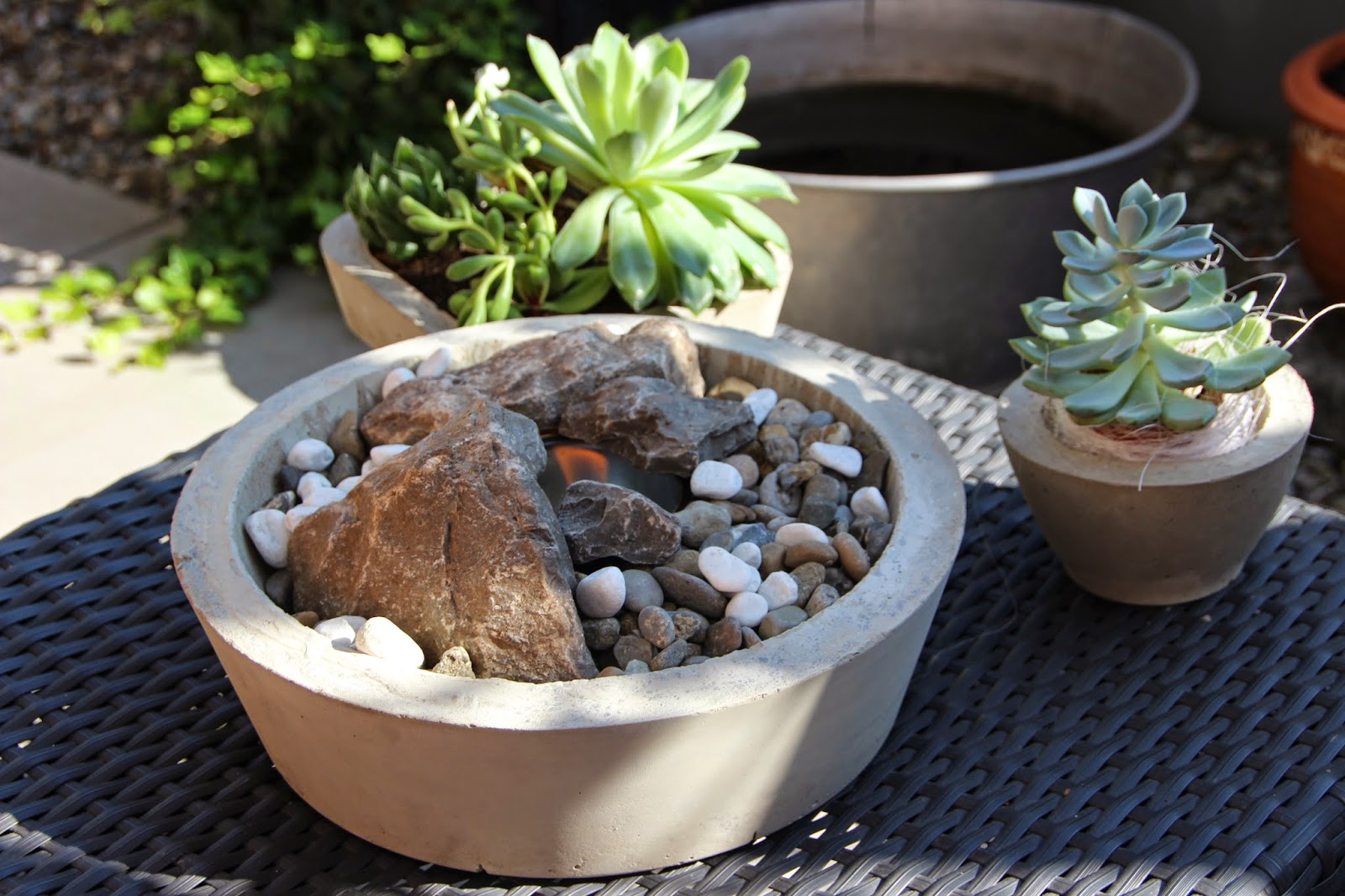 heinzcl with love: Feuerschale aus Beton und Nettigkeiten