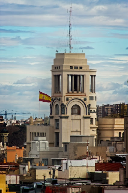 Los tejados de Madrid a vista de Zoom. Calle Alcalá (2), de calle Sevilla a Plaza de Cibeles