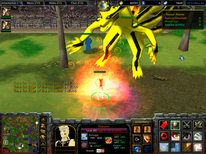 Карта для варкрафт 3 наруто