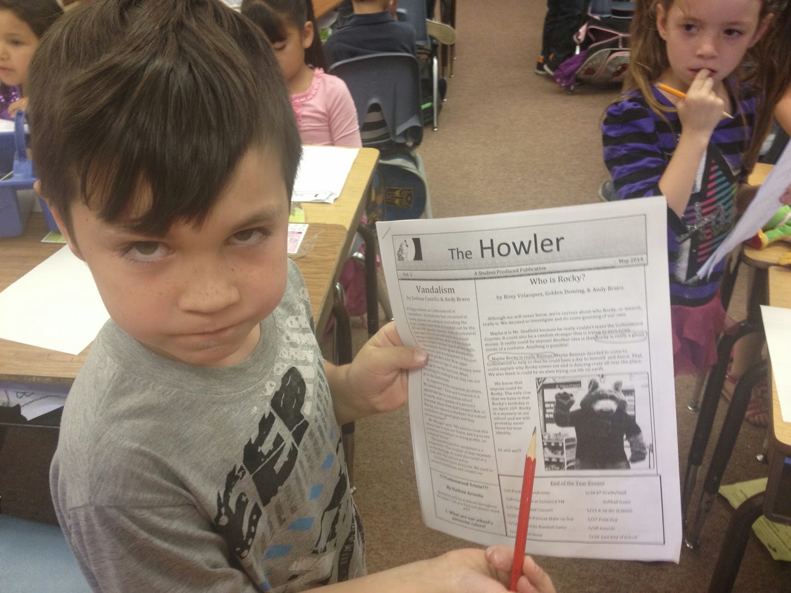 "First Graders Offended By School News Article!"