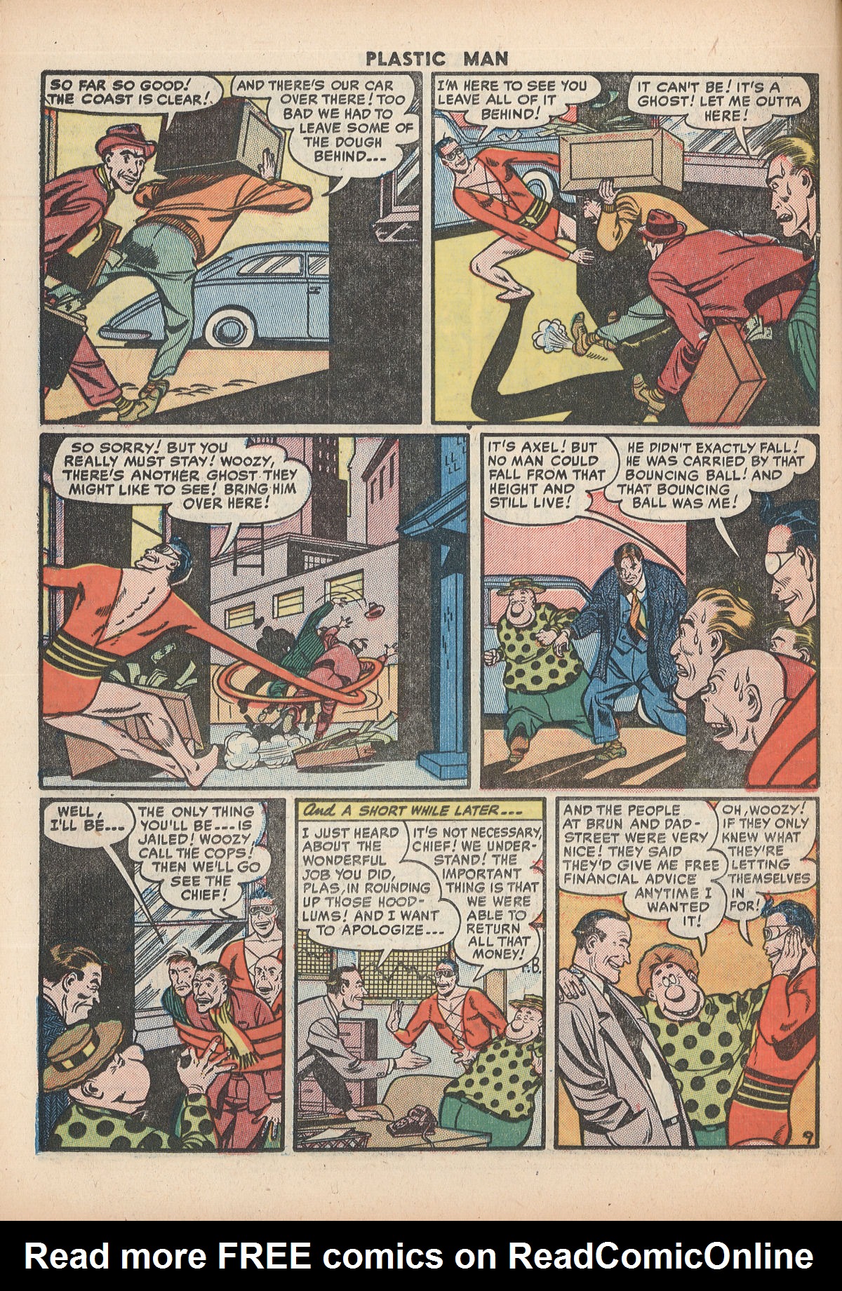 Read online Plastic Man (1943) comic -  Issue #29 - 34