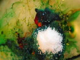 salt and ice painting