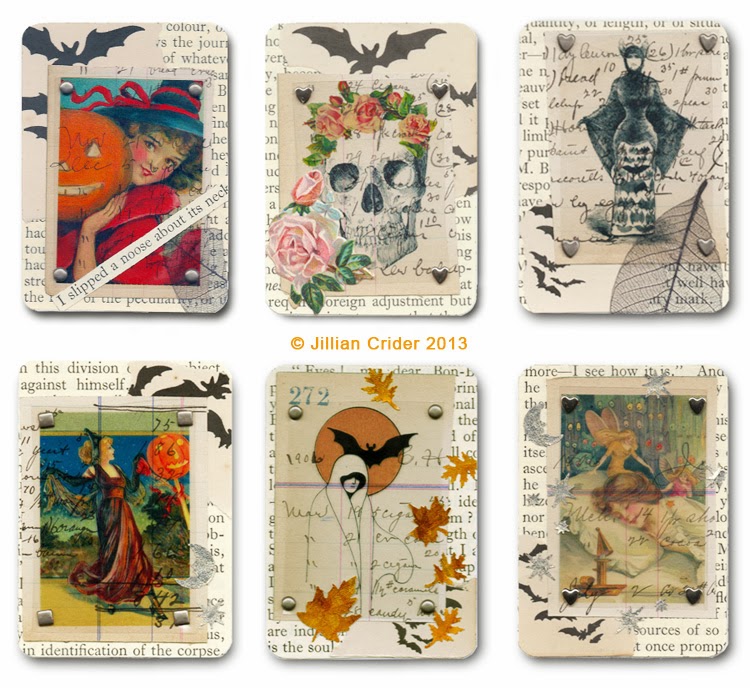 ATC & ACEO Enthusiasts A series of ACEO art collages for Halloween.