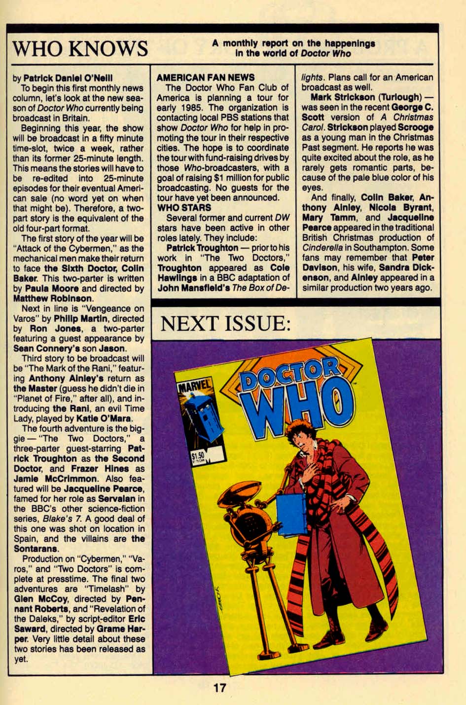 Read online Doctor Who (1984) comic -  Issue #9 - 19