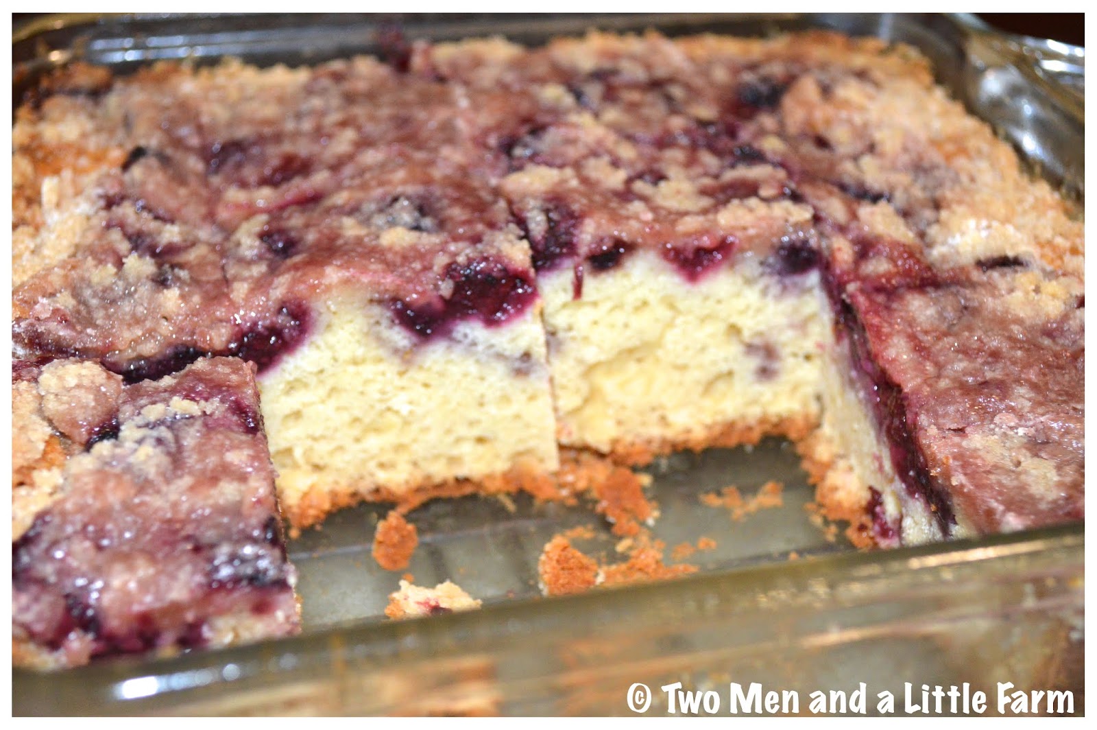 Two Men and a Little Farm DEWBERRY FRUIT BUCKLE RECIPE