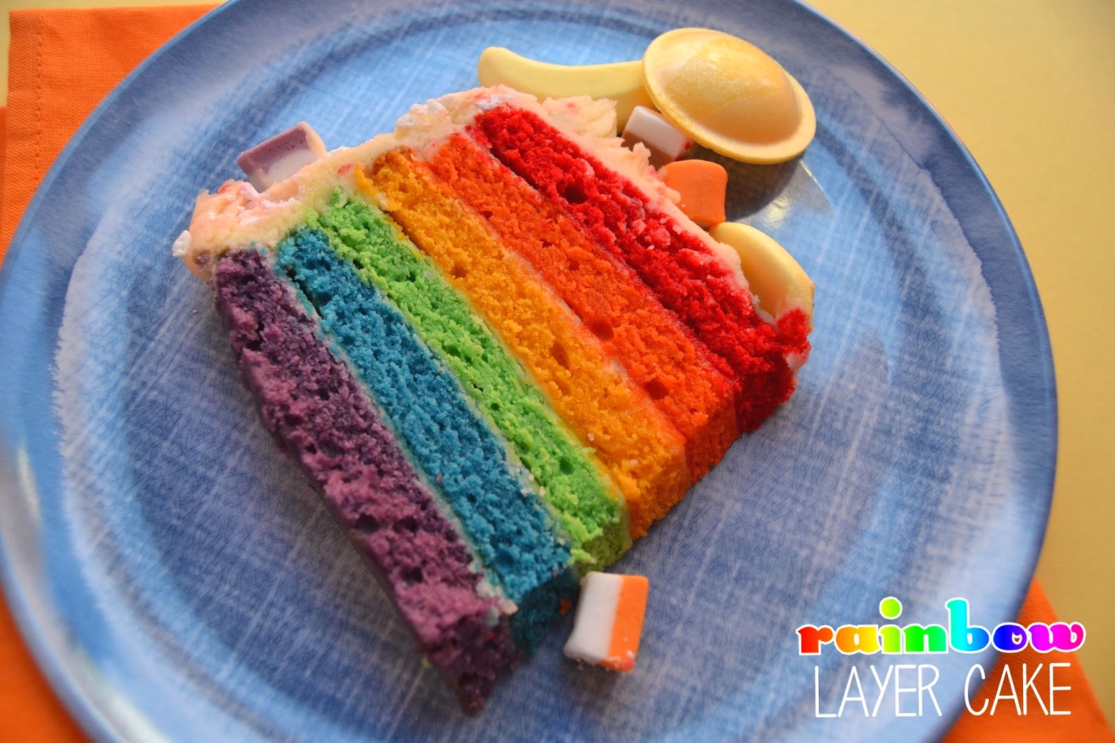 Tips on making a rainbow layer cake