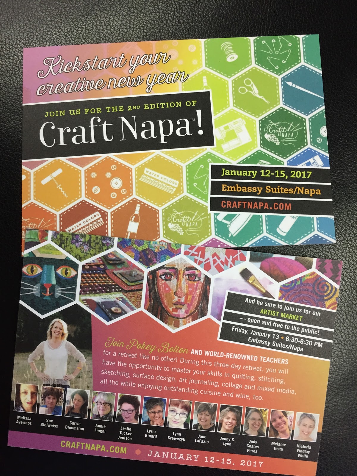 Twisted Sister Craft Napa 2017 I am Teaching!