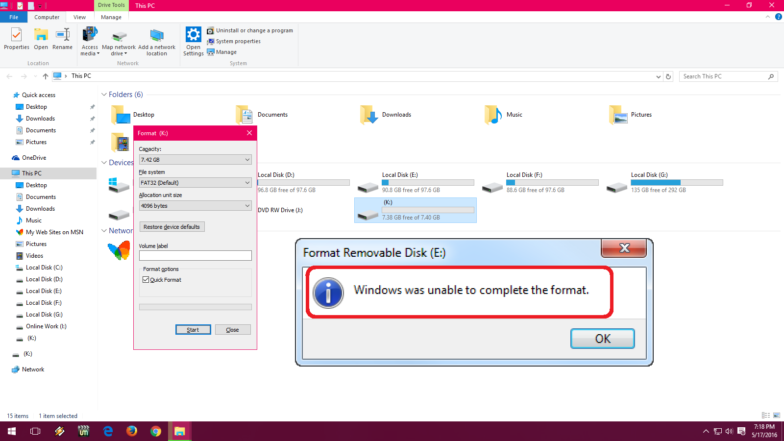 Learn New Things How to Fix Pen Drive not Format Issue (Unable to Complete Pen Drive Format)