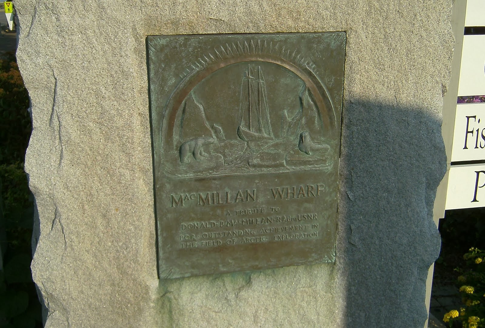 MacMillan Wharf Plaque