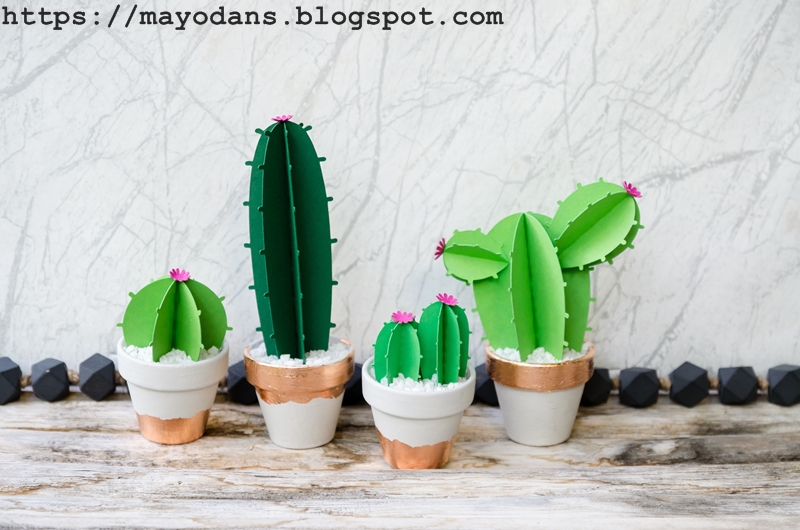 DIY Kakteen aus Papier für alle die keinen grünen Daumen haben - Mayodans  Blog