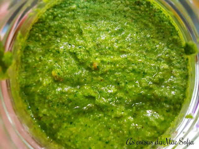 Pesto de espinafres e noz