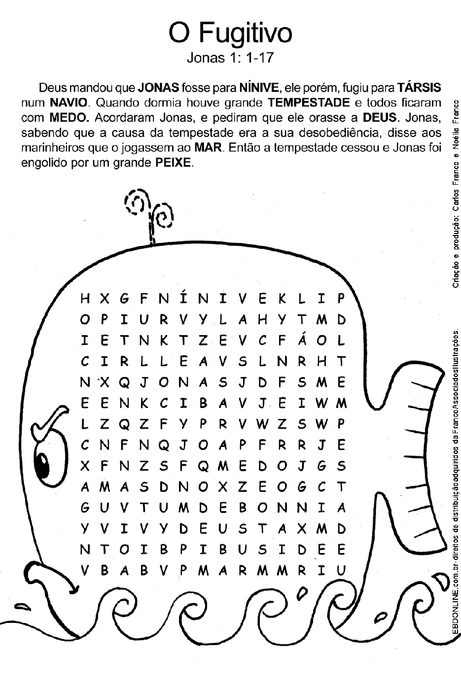 ATIVIDADES BIBLICAS JONAS