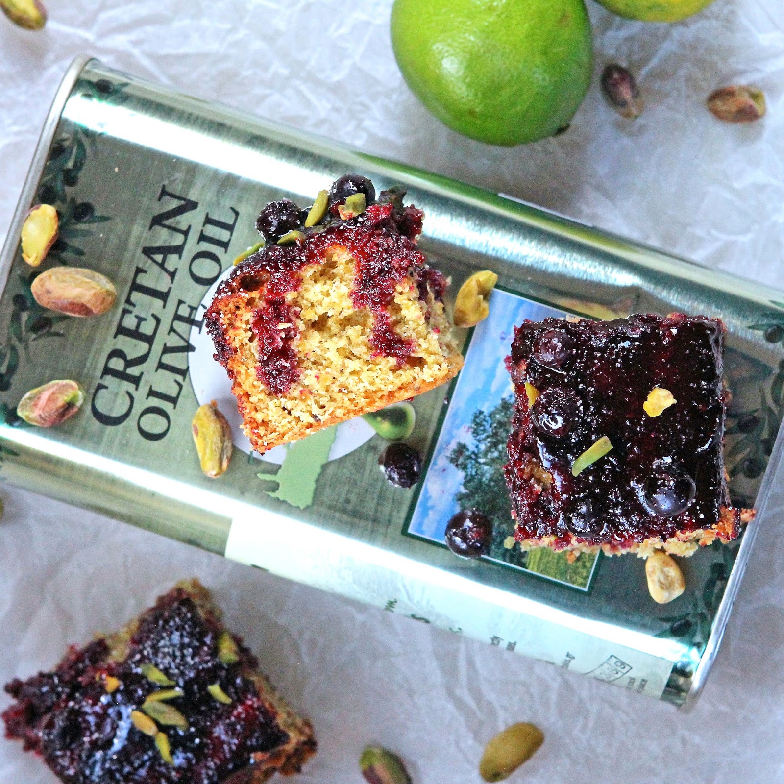 Gluten Free Alchemist Pistachio, Lime & Olive Oil Cake with