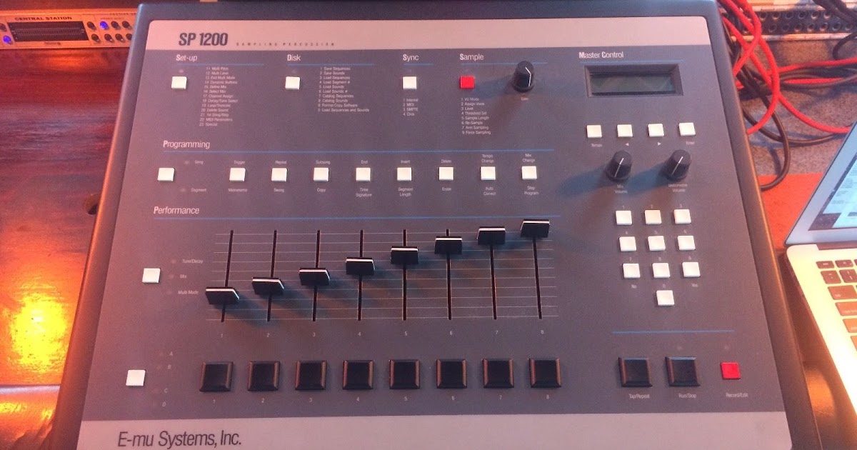 MATRIXSYNTH EMU SP1200 Sampling Drum Machine Black Reissue SN 059402 735