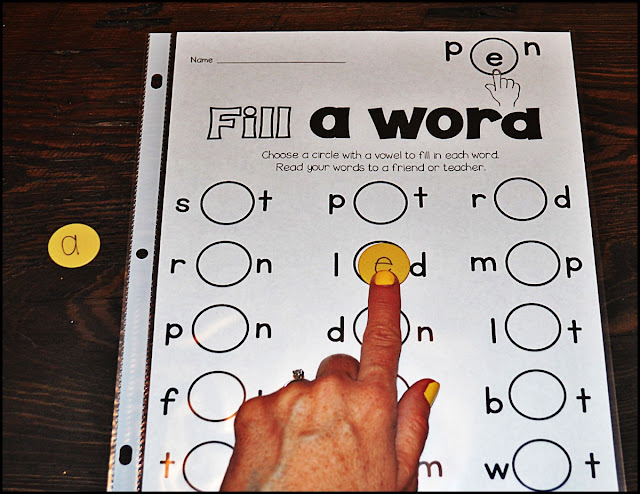 Sarah's First Grade Snippets: Short Vowel Activities