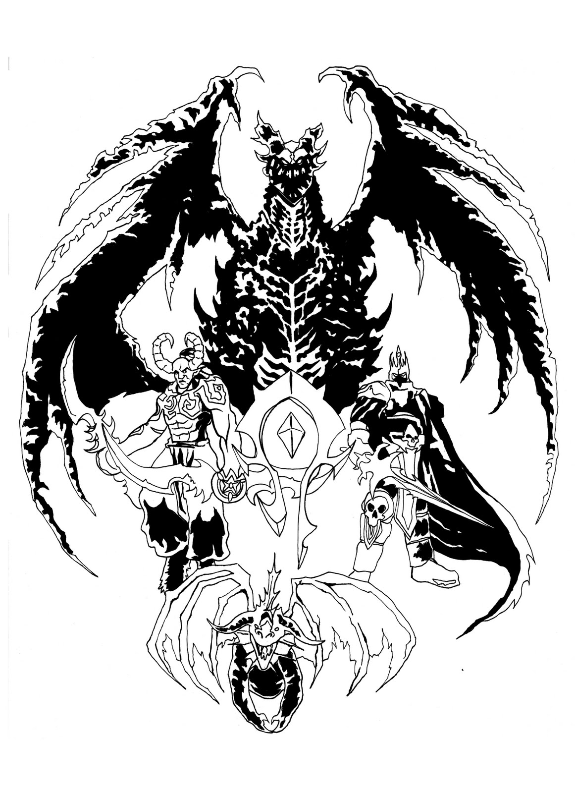 Эскизы варкрафт тату