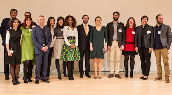 Guillaume, Hereditary Grand Duke of Luxembourg and Stéphanie, Hereditary Grand Duchess of Luxembourg attended the closing ceremony of annual contest 1,2,3 GO which supports the Social projects in Luxembourg