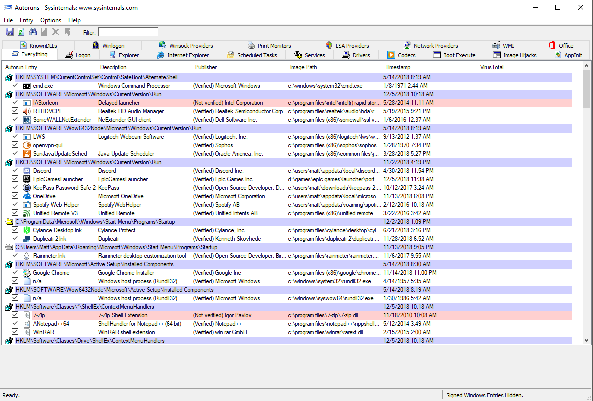 How to use sysinternals suite ksebridal