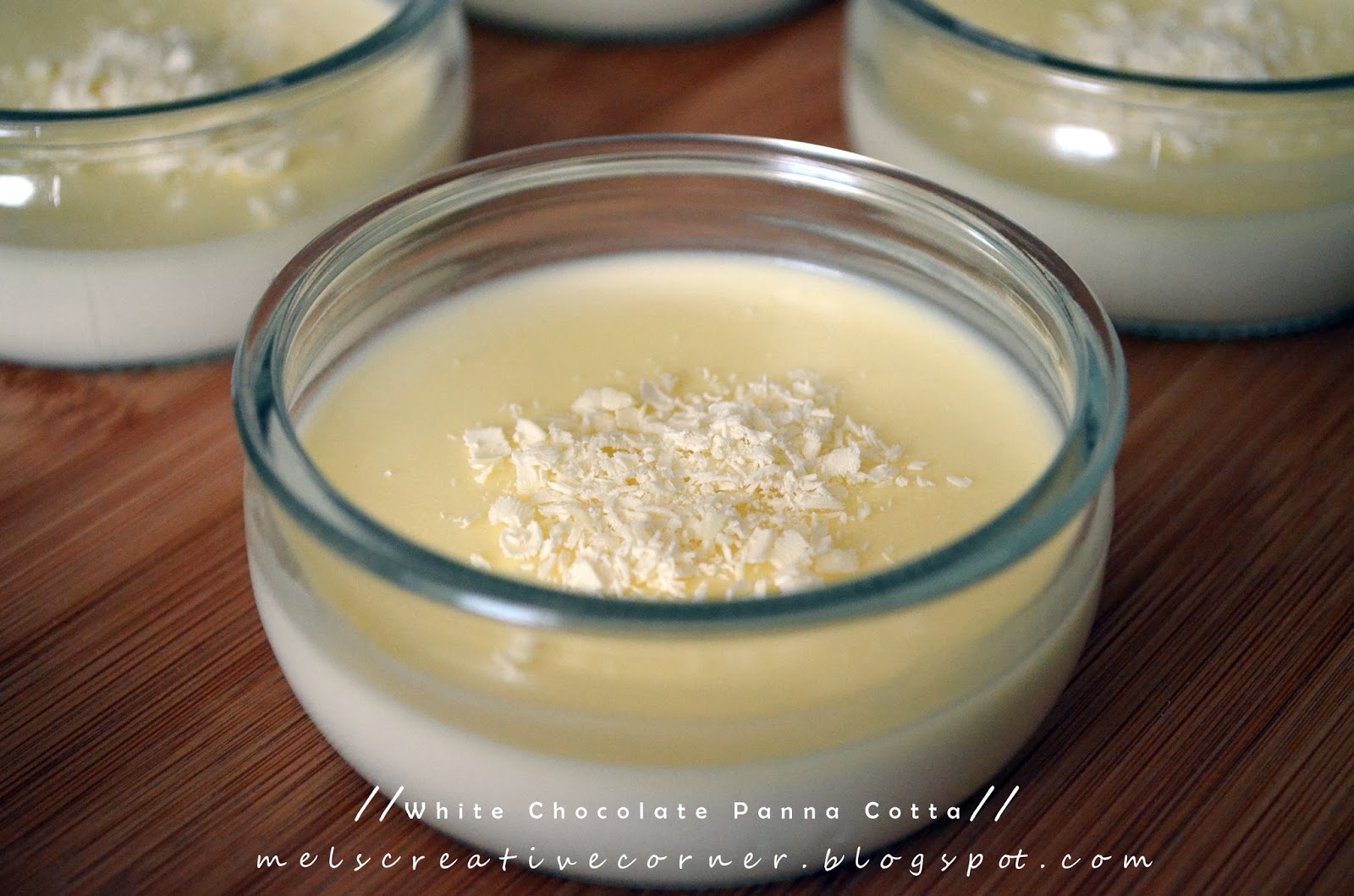 White Chocolate Panna Cotta!