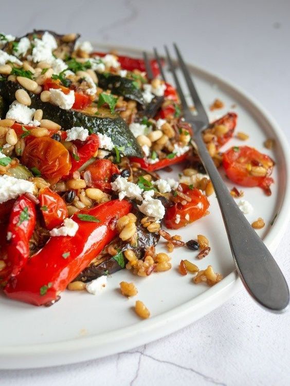 ROASTED VEGETABLES, FETA AND GRAIN #roasted #vegetables #feta #grain #vegetarianrecipes #tasty #tastyrecipes #delicious #deliciousrecipes ROASTED VEGETABLES, FETA AND GRAIN #roasted #vegetables #feta #grain #vegetarianrecipes #tasty #tastyrecipes #delicious #deliciousrecipes