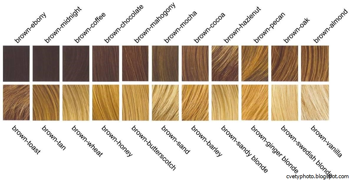 Какие бывают цвета волос у женщин название 82 фото
