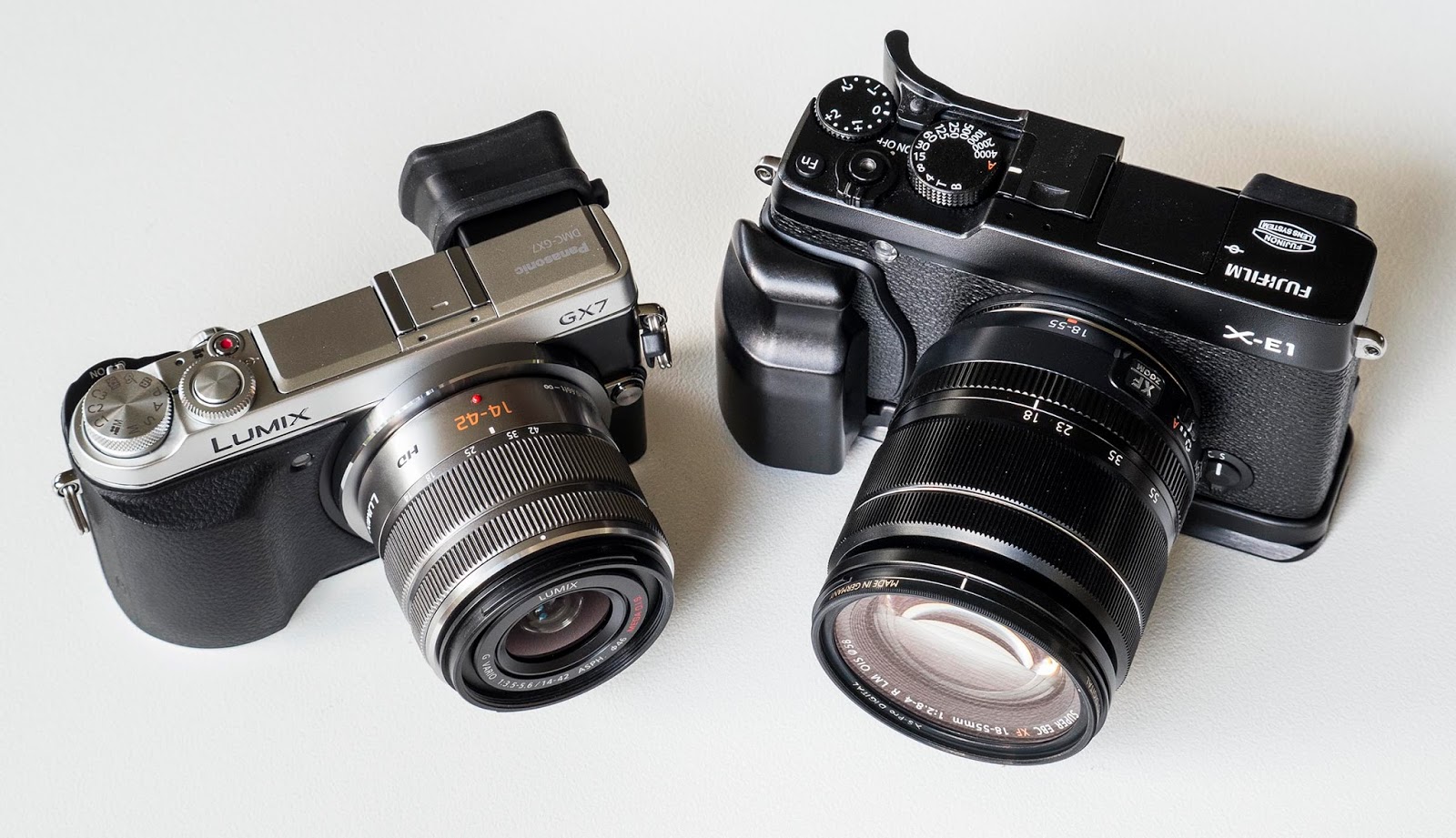 Fuji X-E1 vs Panasonic GX7 MILC comparison Part 2