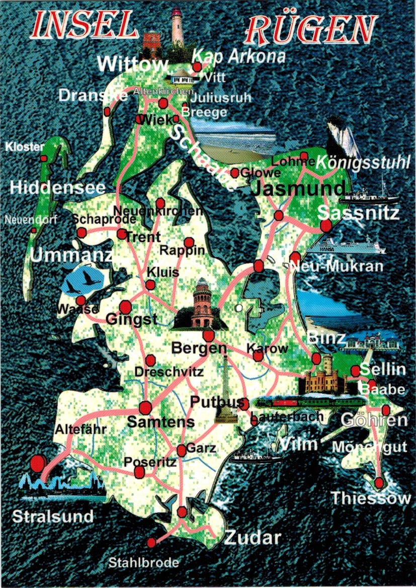 Map Cards - Hunting: 0176 Germany - Island Rügen