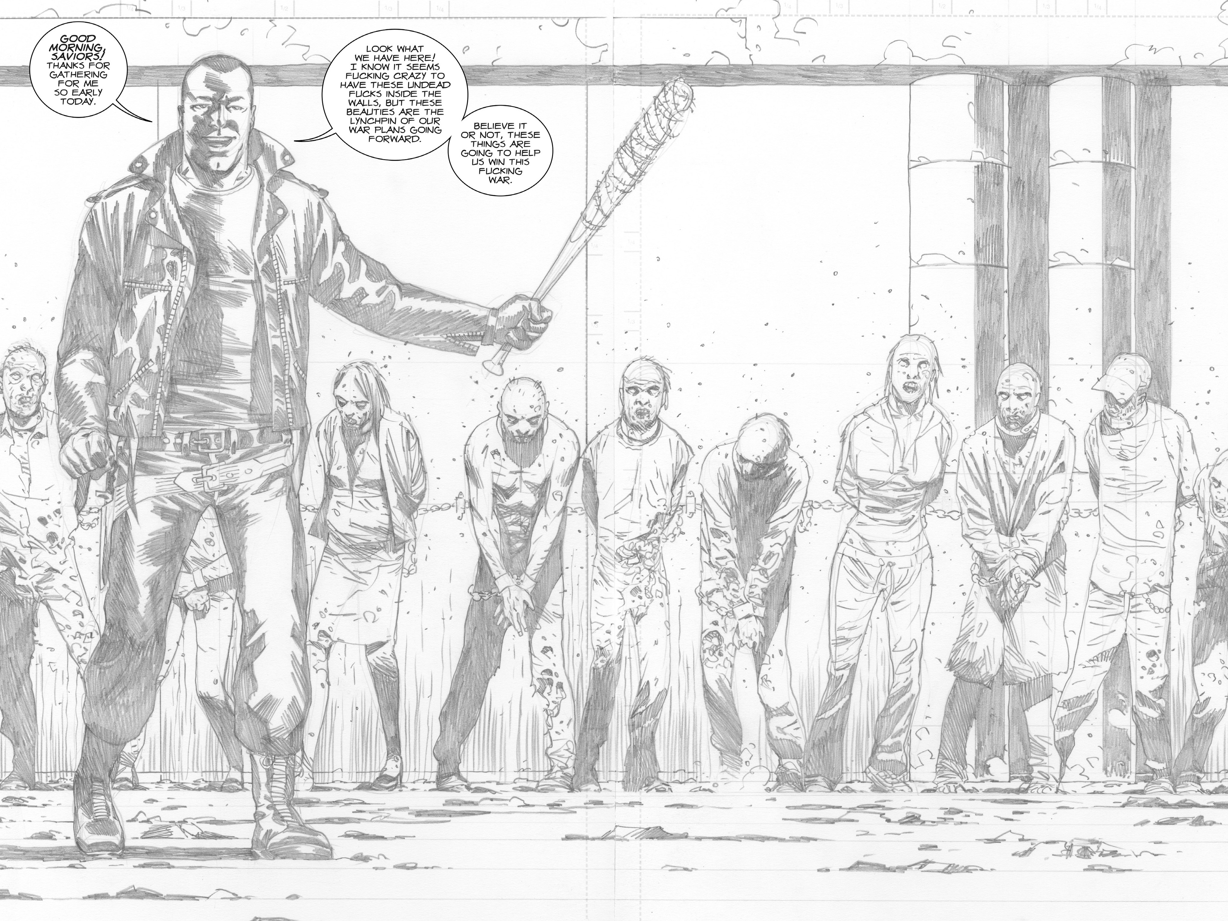 Read online The Walking Dead comic - Issue # _All Out War Artist Proof Edition - 160