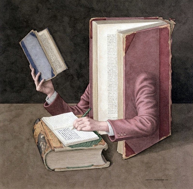 Jonathan Wolstenholme ~ O pintor de livros