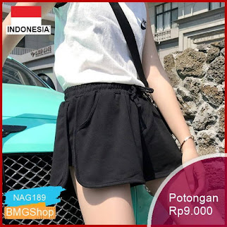 NAG189 Celana Wanita Model High Waist Potongan Sporty Murah Bmgshop