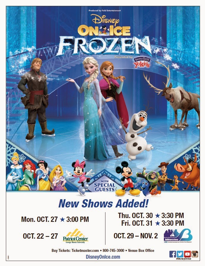 Ticket Giveaway Disney On Ice presents Frozen Presented by Stonyfield YoKids Organic Yogurt