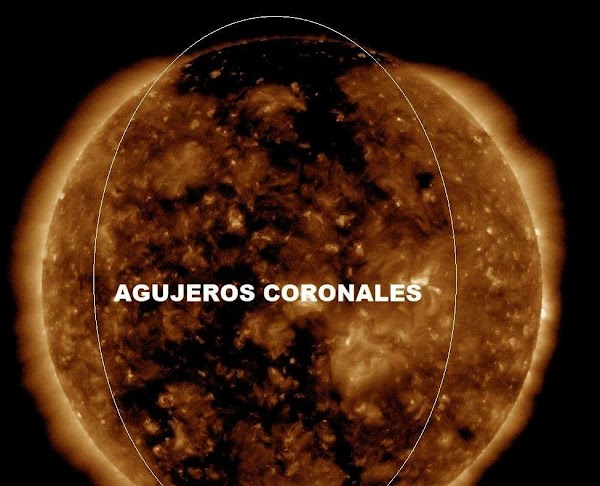 Viento solar se dirige a la tierra. Viento solar se dirige a la tierra.