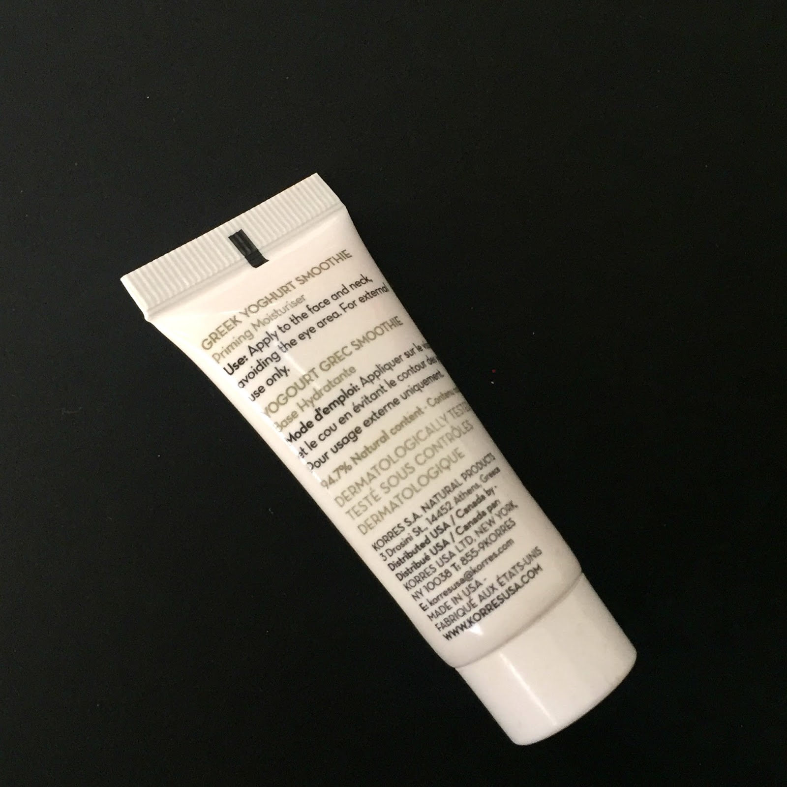 Korres Greek Yoghurt Foaming Cream Cleanser, Greek Yoghurt Smoothie Priming Moisturizer and Wild