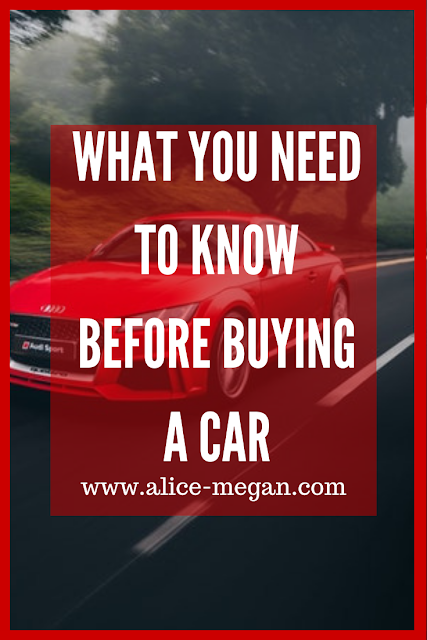 Buying a car Red audi speeding along country roads